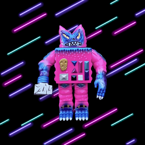 Demon Robot by Chompton Stoodios x Draculazer (Pink) - Bubble Wrapp Toys