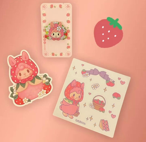 Dollypaca Pin and Sticker Set by rinicake - Bubble Wrapp Toys