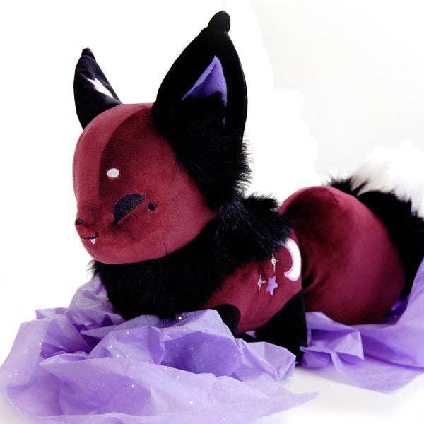 Floral Frolic Dawnsing Night Purple Fox Plush Plush Floral Frolic