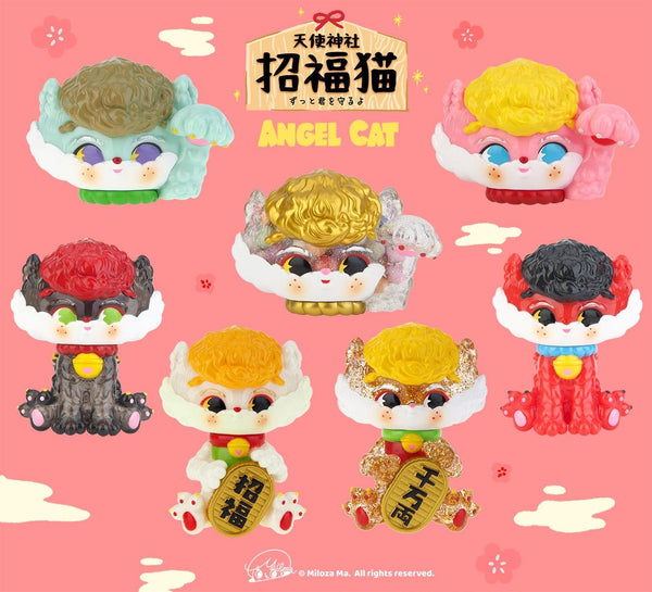 Fortune Angel Cat - Blind Box Series by Miloza Ma - Bubble Wrapp Toys