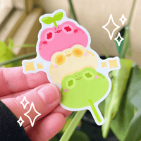 Froggy Dango Kawaii Sticker - Bubble Wrapp Toys