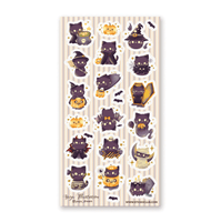 Halloween Black Cats Sticker Sheet - Bubble Wrapp Toys