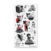 Hauntingly Fabulous Sticker Sheet - Bubble Wrapp Toys
