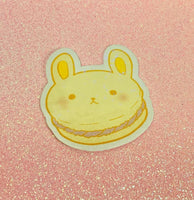 Kawaii Bunny Rabbit Macaroon Holographic Die Cut Sticker - Bubble Wrapp Toys