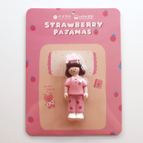 KWONI Strawberry Pajamas by Raccoon Factory - Bubble Wrapp Toys