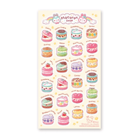 Macaron Shop Sticker Sheet - Bubble Wrapp Toys