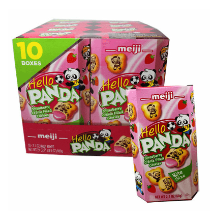 Meiji Hello Panda Strawberry Cookie - Bubble Wrapp Toys