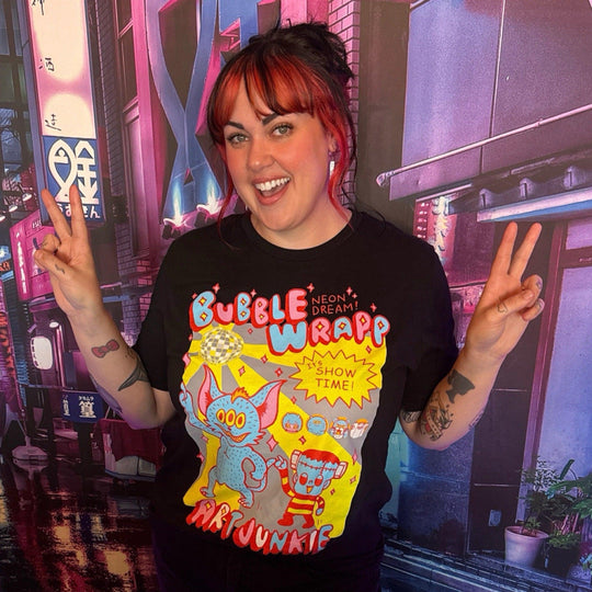 Neon Dream T-Shirt by Art Junkie x Bubble Wrapp t-shirt Art Junkie x Bubble Wrapp L