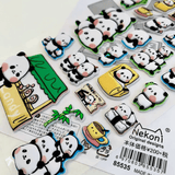 Panda Puffy Stickers - Bubble Wrapp Toys