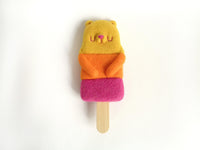Popsicle Bear - Trio Mango, Orange, Raspberry by droolwool - Bubble Wrapp Toys