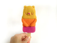 Popsicle Bear - Trio Mango, Orange, Raspberry by droolwool - Bubble Wrapp Toys