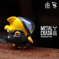 Space Pilot TAN TAN Metal Crash Yellow by Kuchu x MGR - Bubble Wrapp Toys