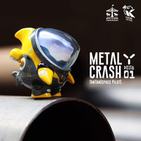 Space Pilot TAN TAN Metal Crash Yellow by Kuchu x MGR - Bubble Wrapp Toys