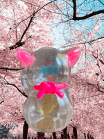 Spring Sparkle Maneki Calm Cat by Art Junkie x Bubble Wrapp - Bubble Wrapp Toys