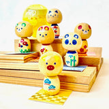 Wooden Animal Kokeshi Doll Capsules - Bubble Wrapp Toys